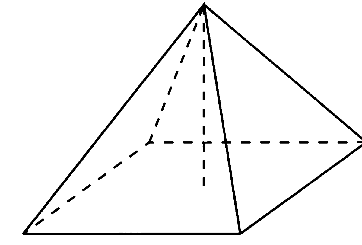 Четырех угольная пирамида. Правильная четырехугольная пирамида рисунок. Тетраэдр это пирамида. Треугольная и четырехугольная пирамида. Четырёхугольная пирамида чертёж.