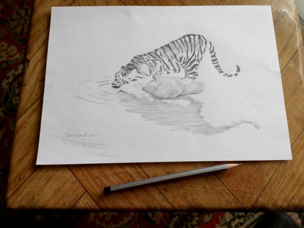 Скетчи на крафтовой бумаге