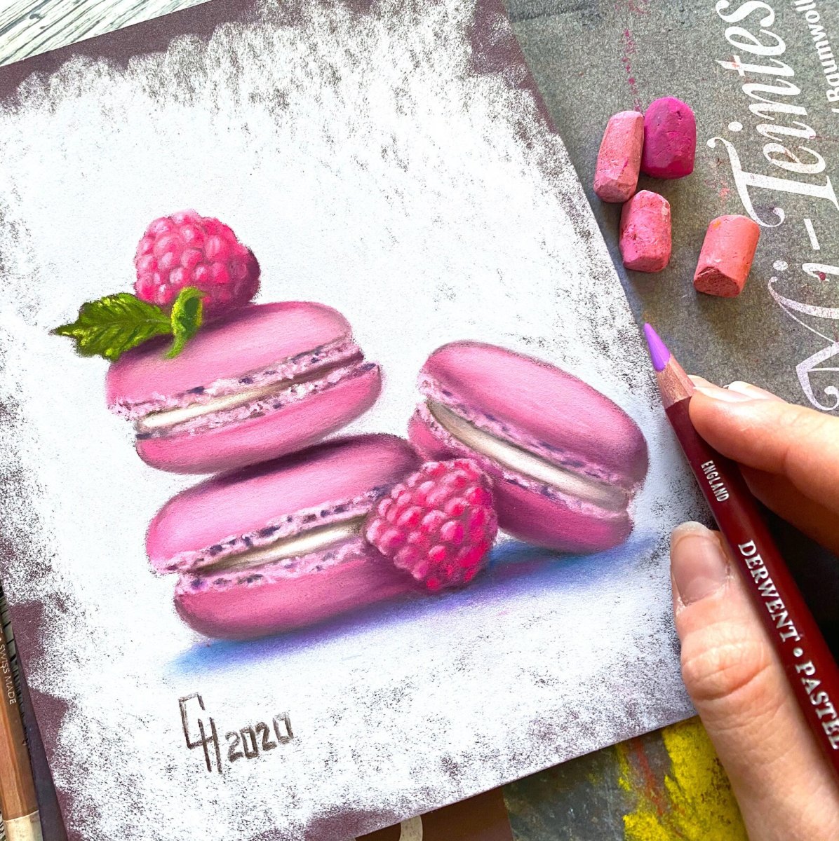 Макаруны мультяшном стиле в