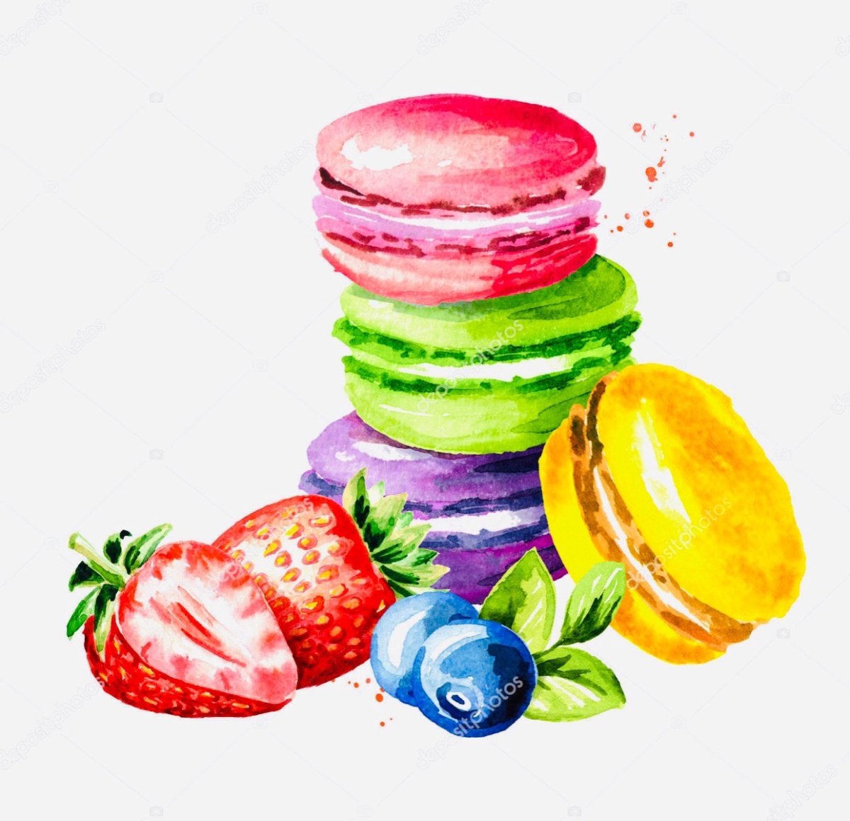 Стикеры макаруны