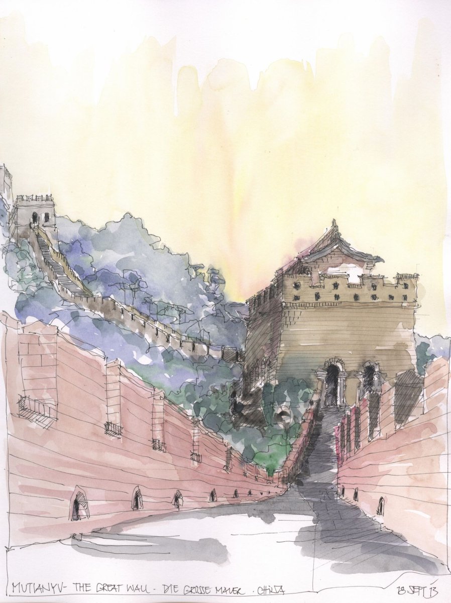 Великая китайская стена рисунок