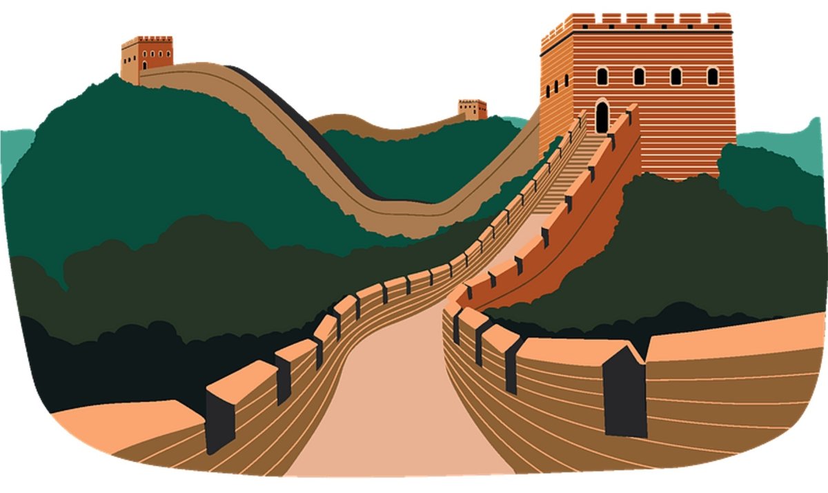Великая китайская стена арт