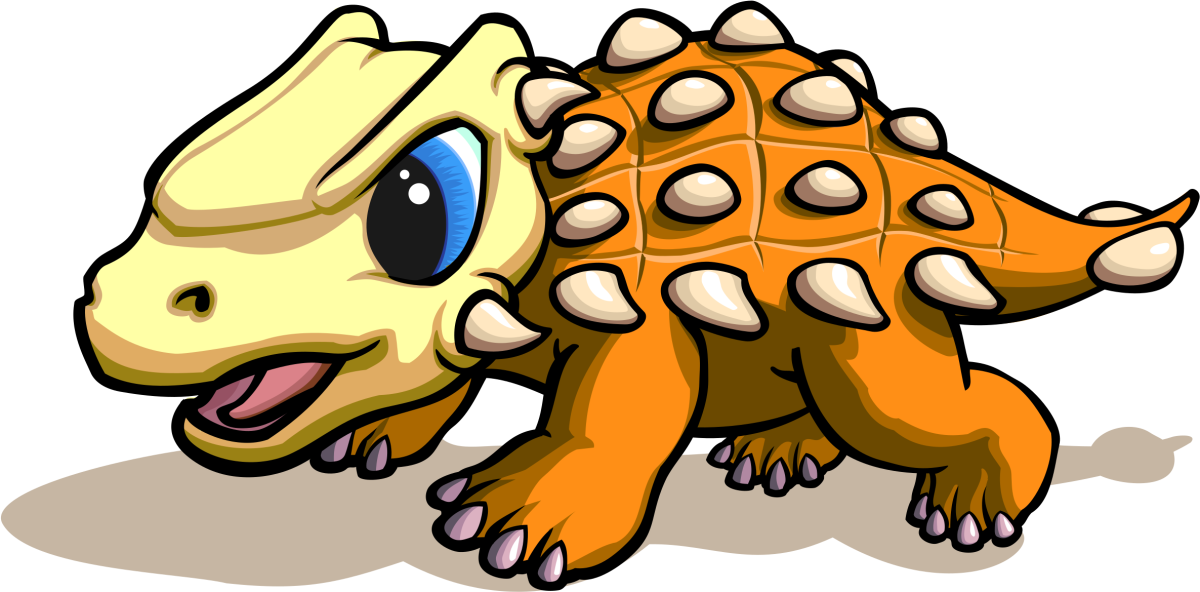 Раскраска динозавр Анкилозавр