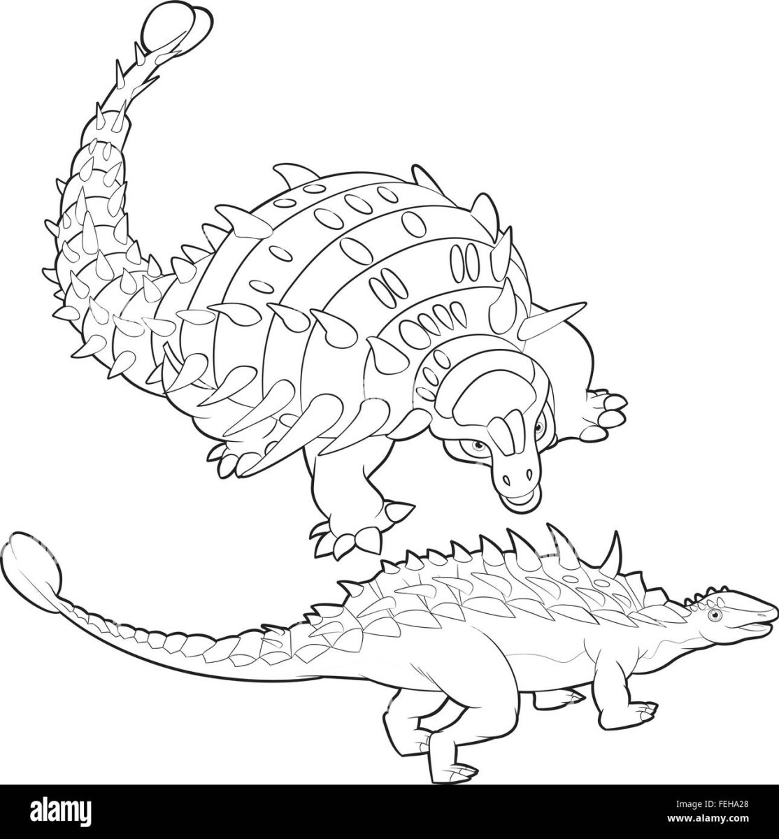 Анкилозавр эскизы