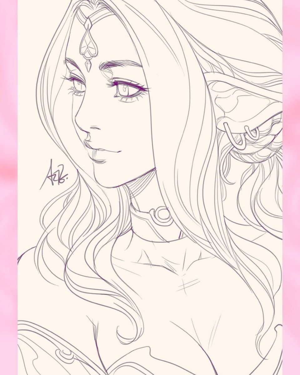 Красивые рисунки девушек ручкой