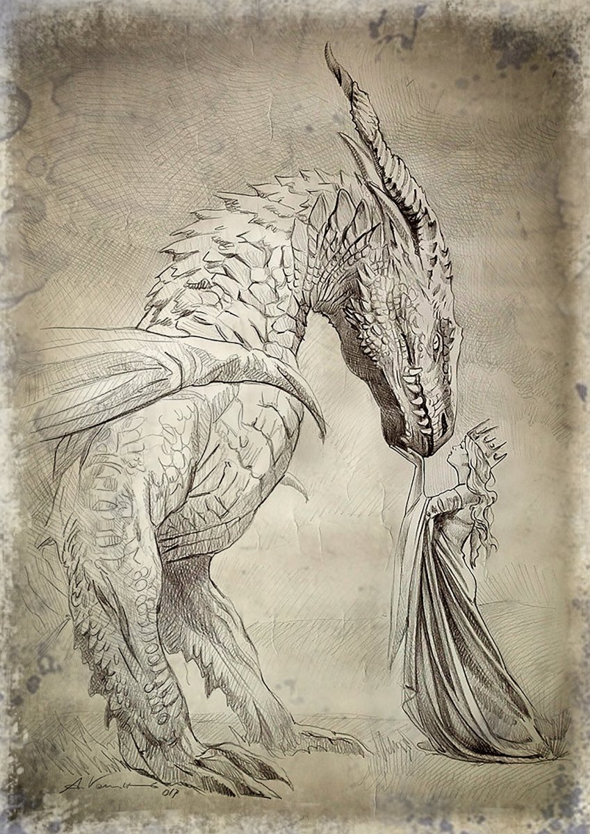 Рисунки карандашом фэнтези