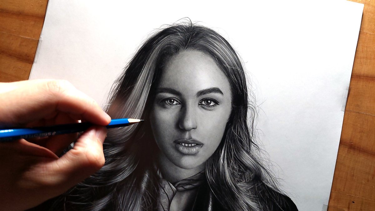 Хаски карандашом