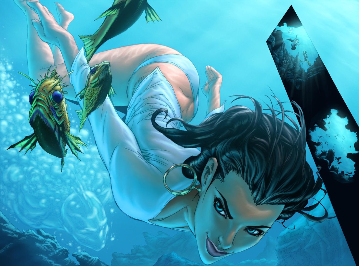 Человек амфибия арт