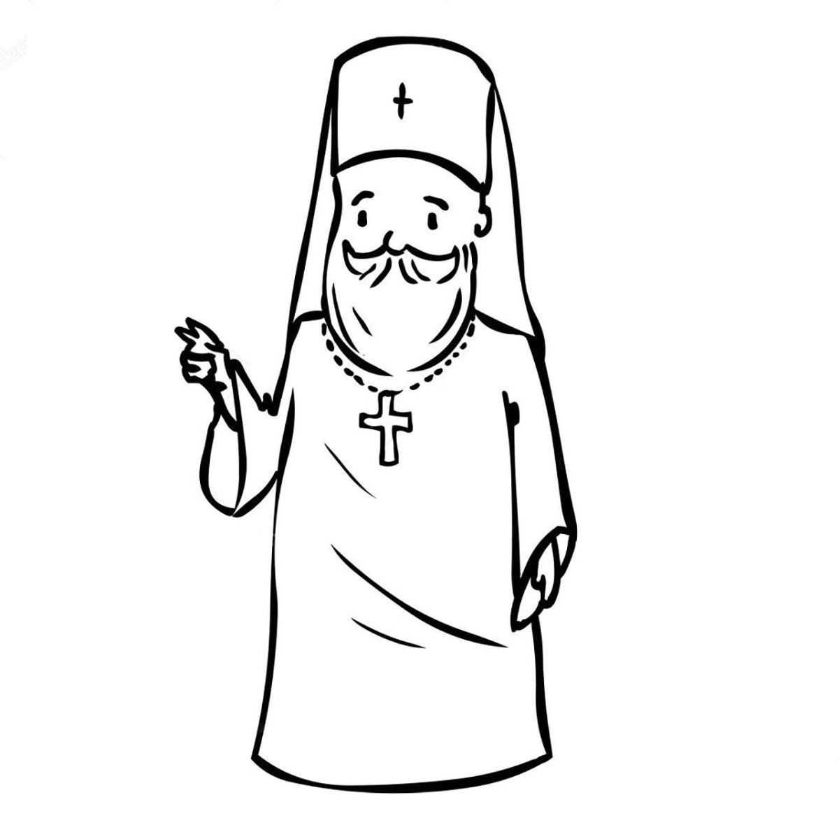 Батюшка мультяшный