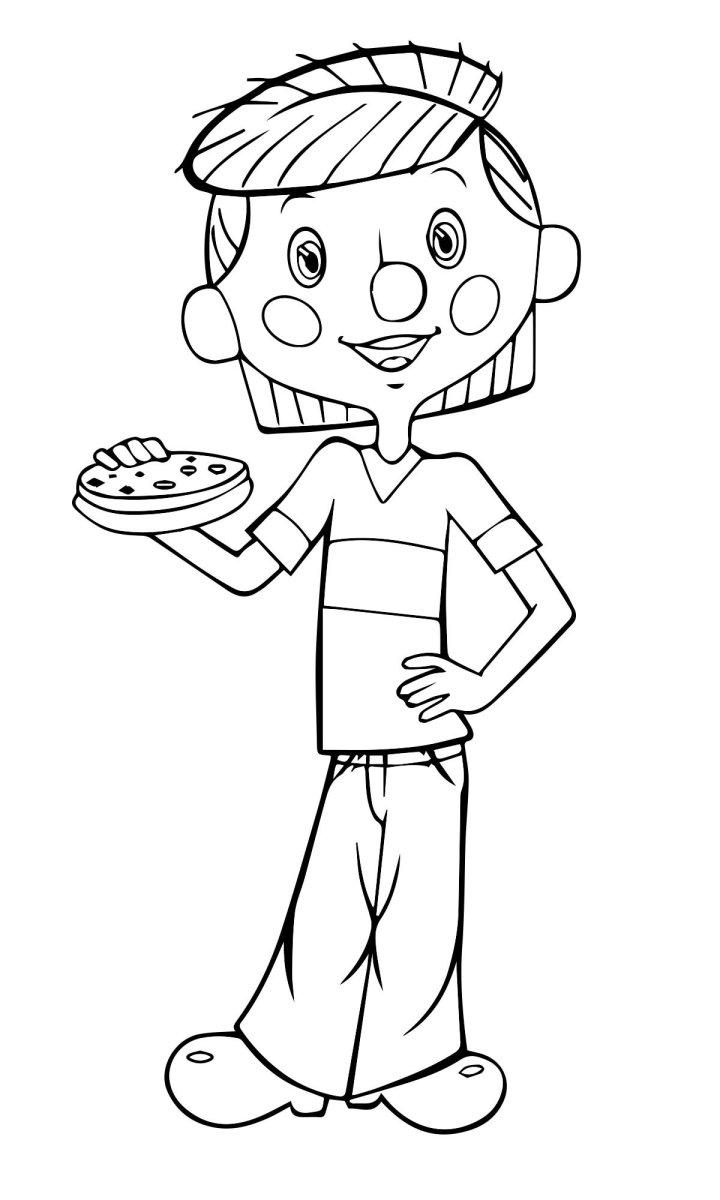 Раскраска Простоквашино дядя Федор