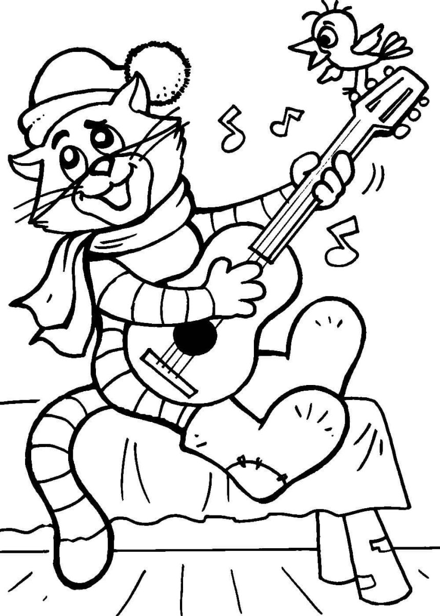 Дядя фёдор из Простоквашино раскраска