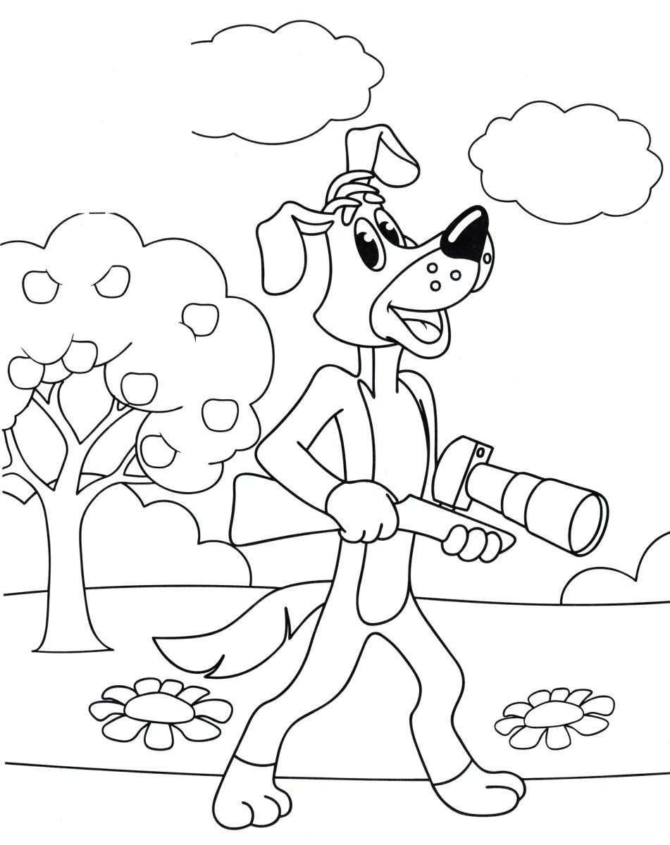 Раскраска кот Матроскин из Простоквашино