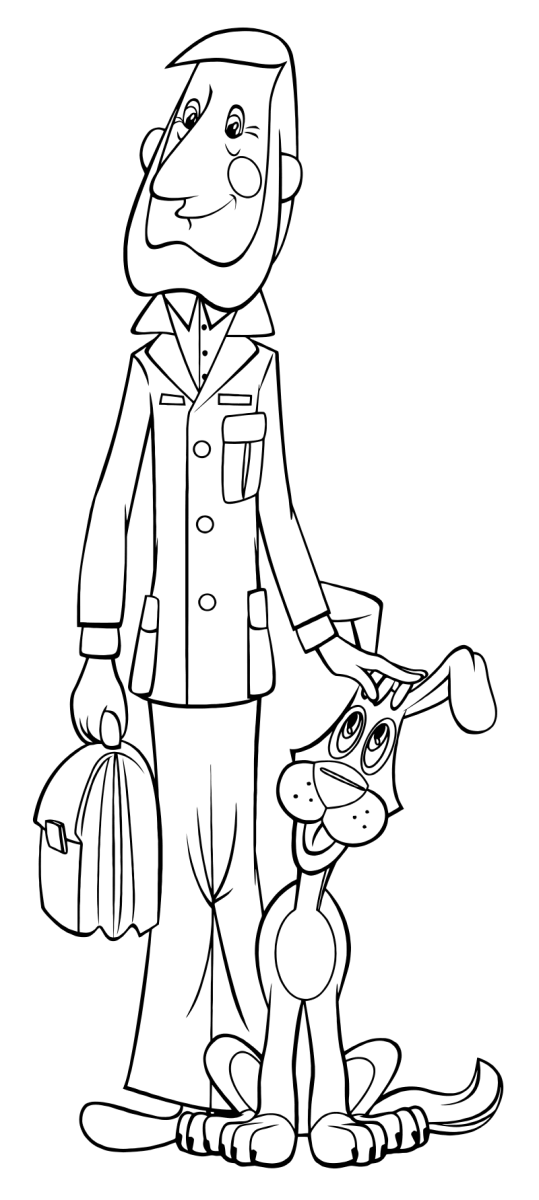 Простоквашино кот Матроскин раскраска