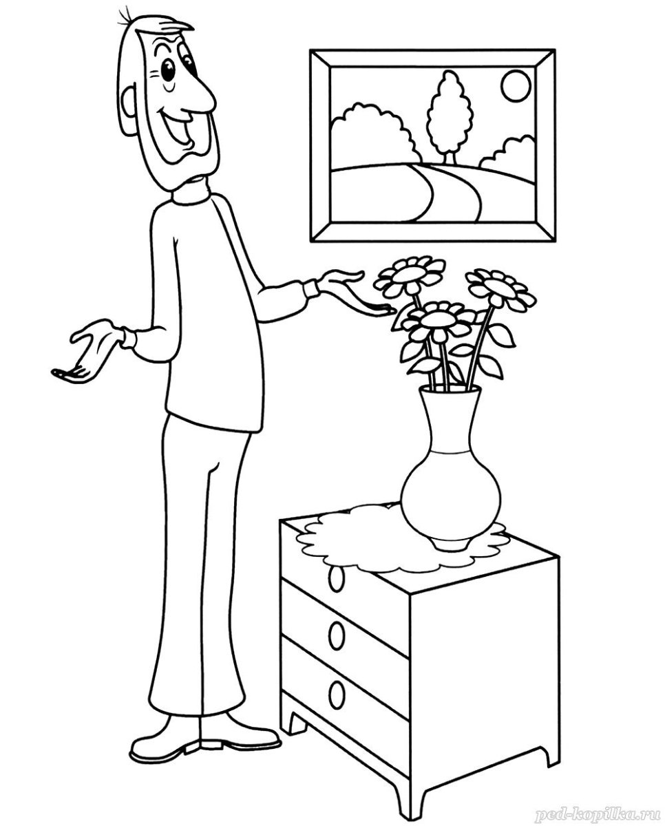 Успенский дядя Федор пес и кот раскраска