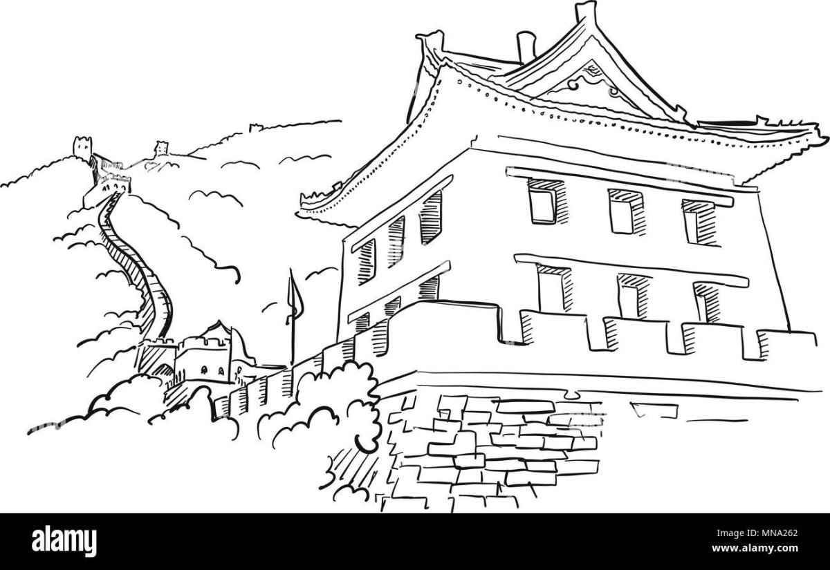 Китайская стена чертежи