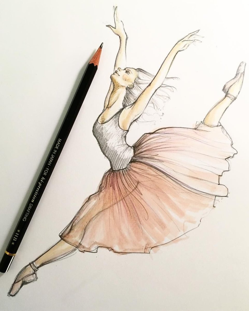 Скетчбук балерина