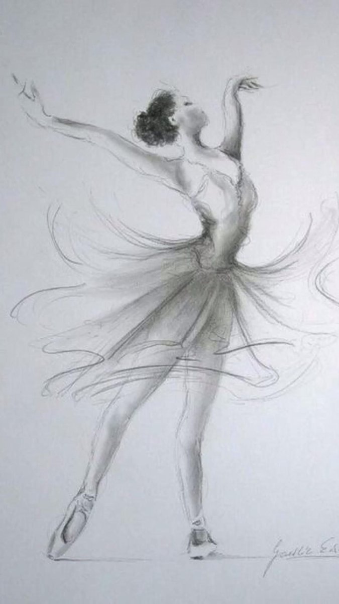 Рисунок танцующей девушки