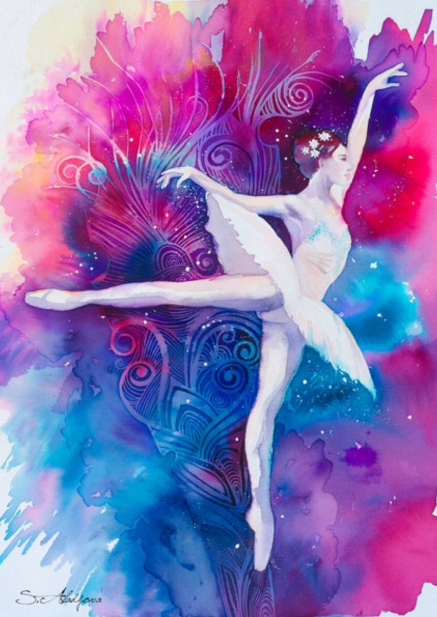 Балерина цветная