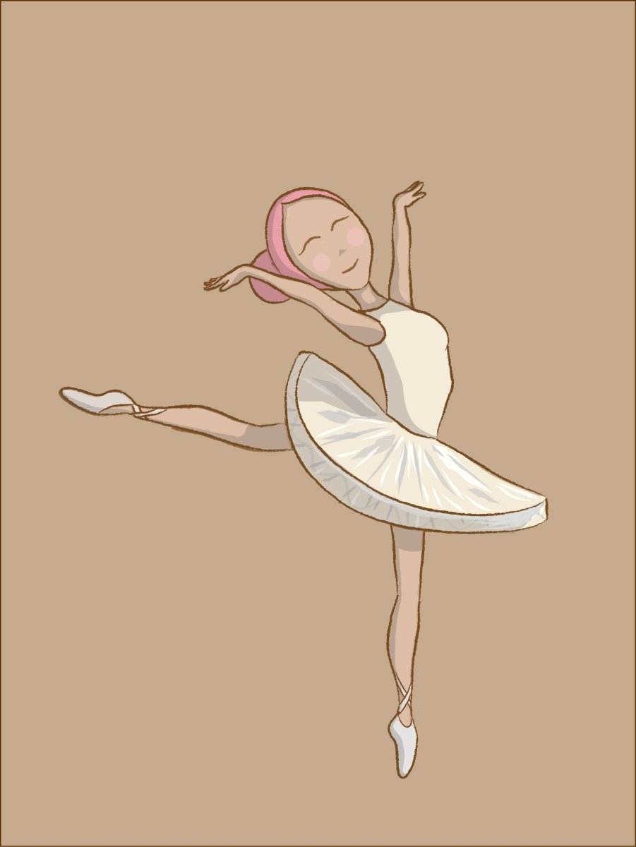Рисунок балерины для срисовки