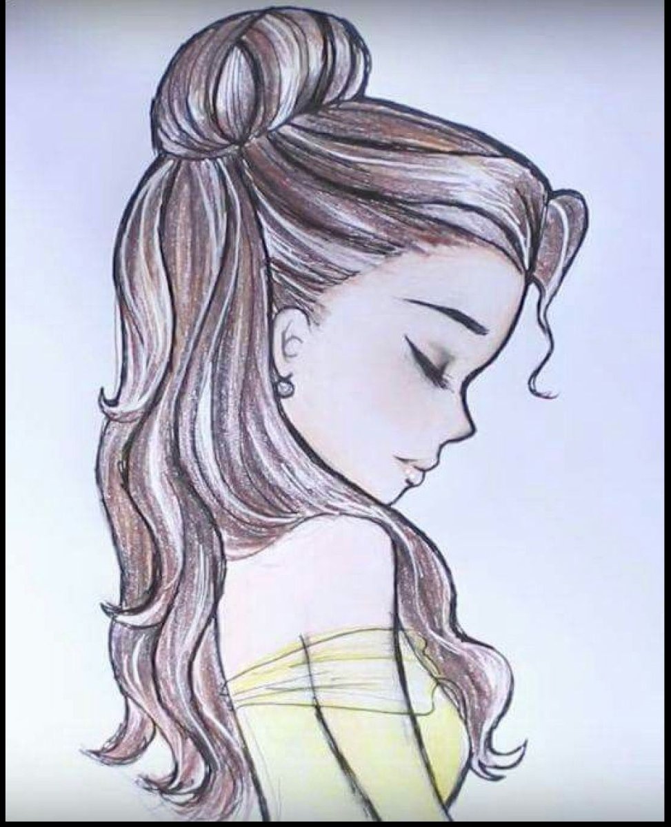 Красивые несложные рисунки девочек