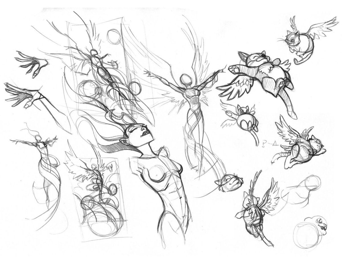 Магические позы для рисования