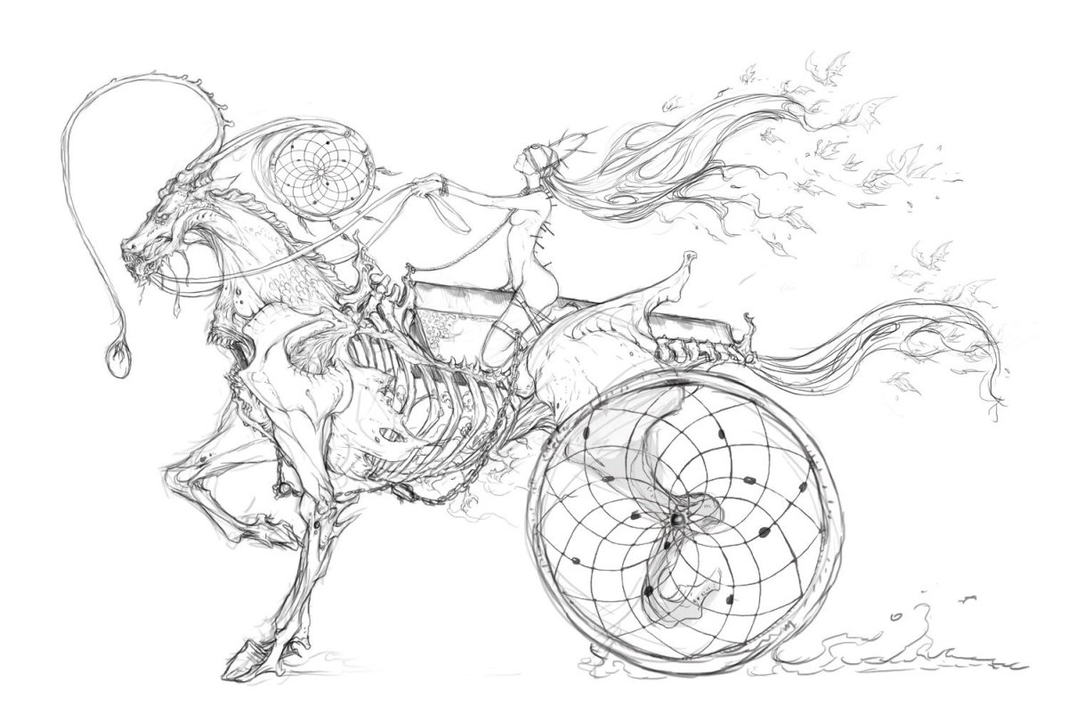 Эскизы фантастических существ