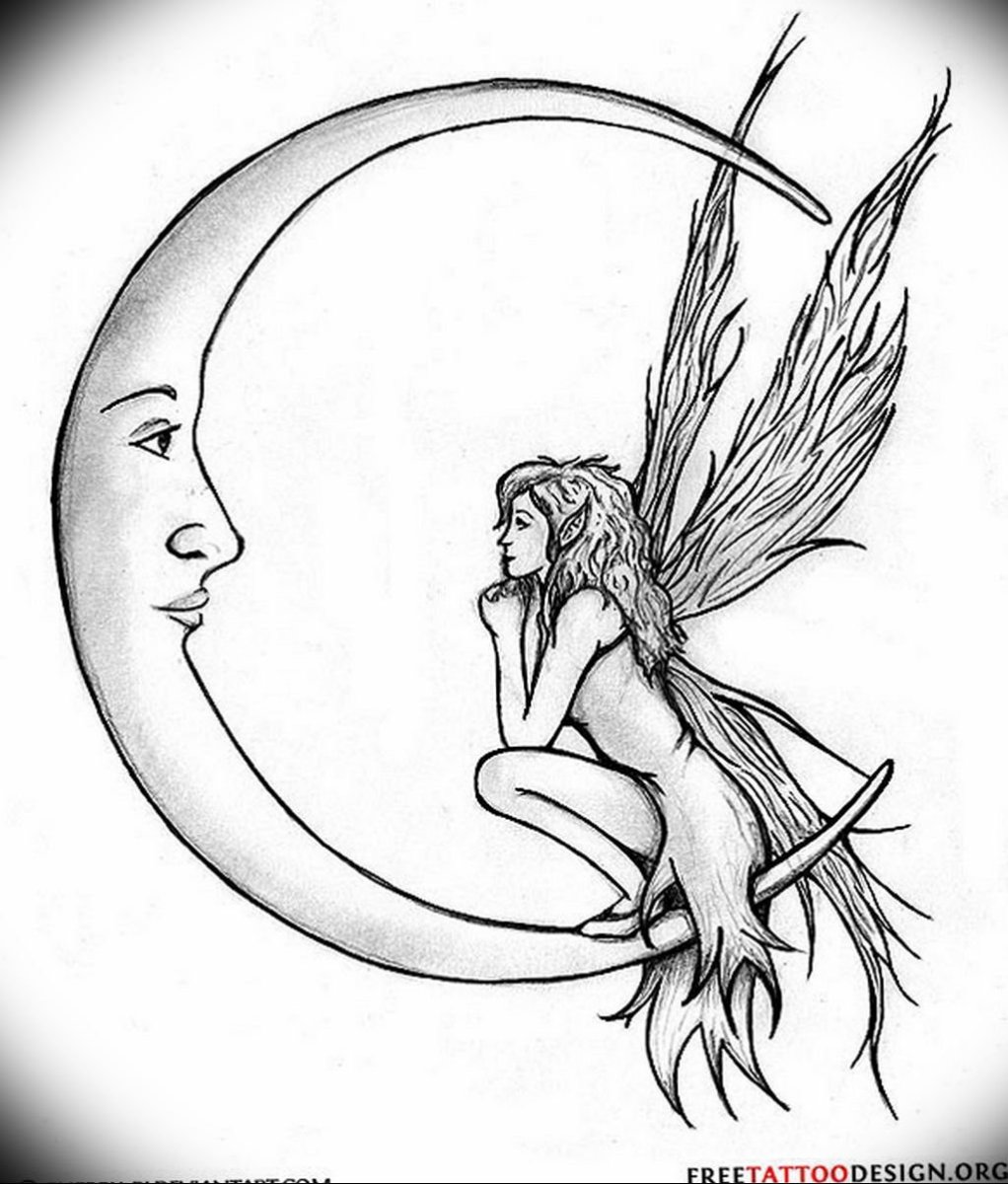 Фея тату эскиз