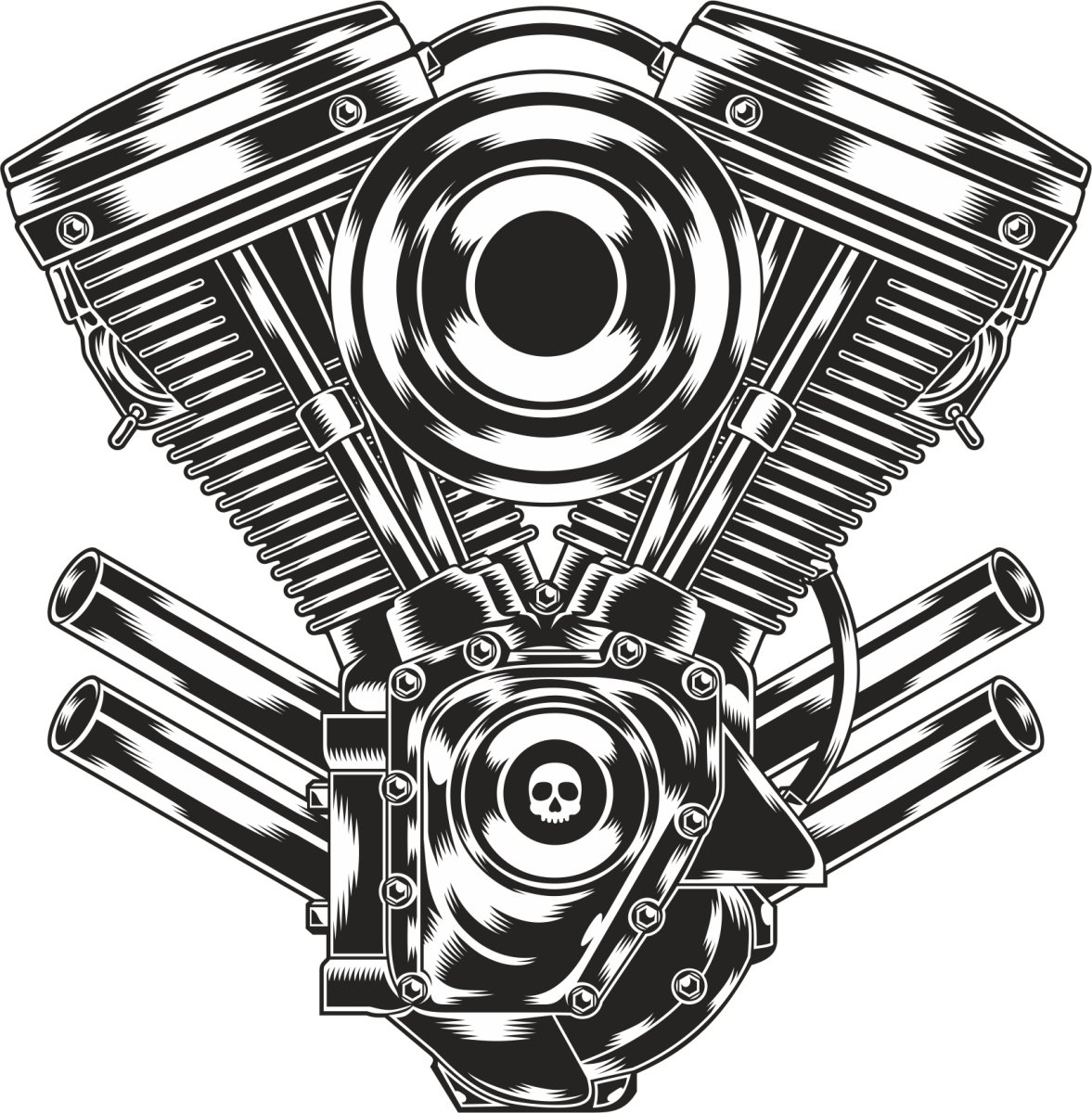 Двигатель Харлей Дэвидсон вектор