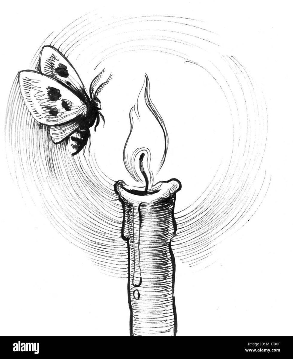 Свеча контур