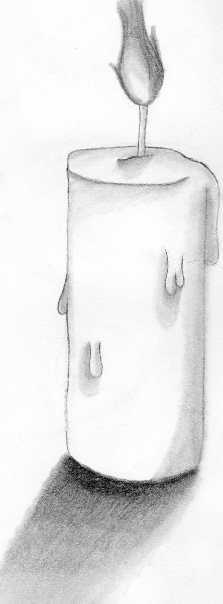 Тату свеча эскиз