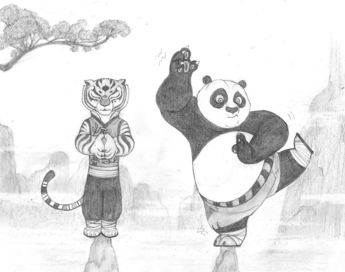 Кунфу Панда рисунок