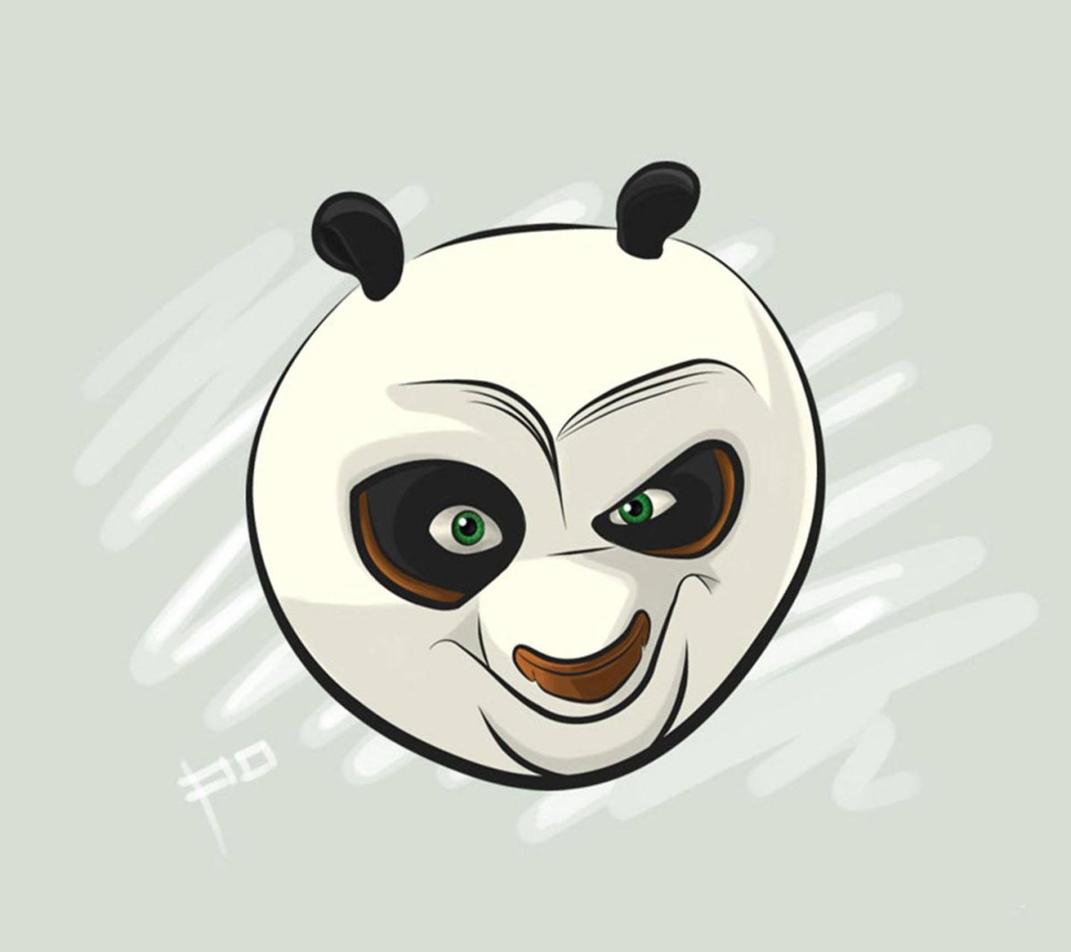 Голова кунг фу панды