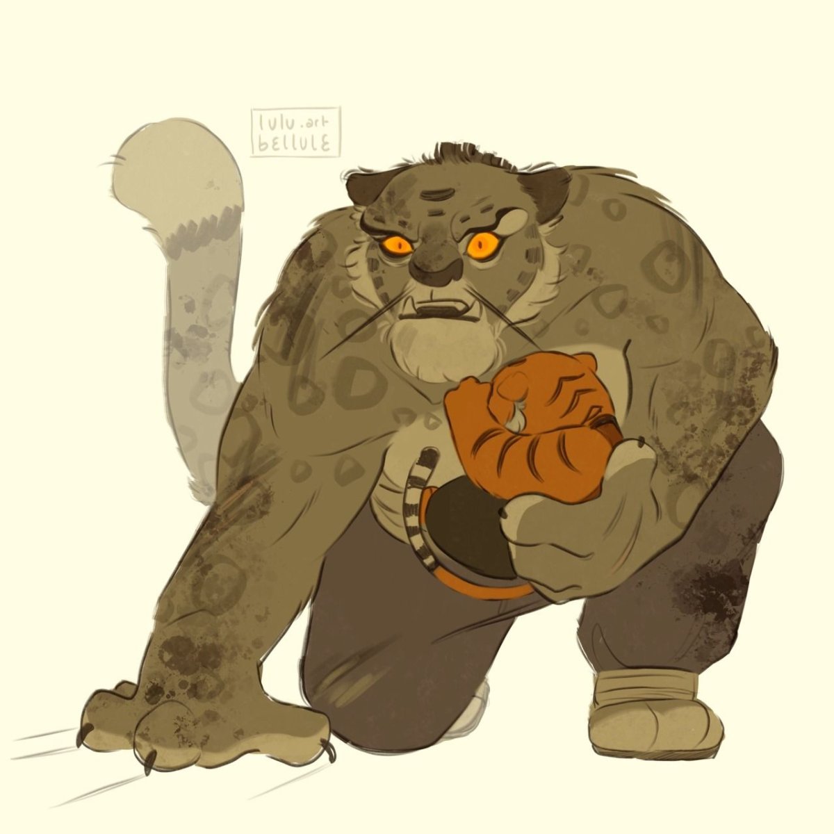 Кунг фу Панда для срисовки