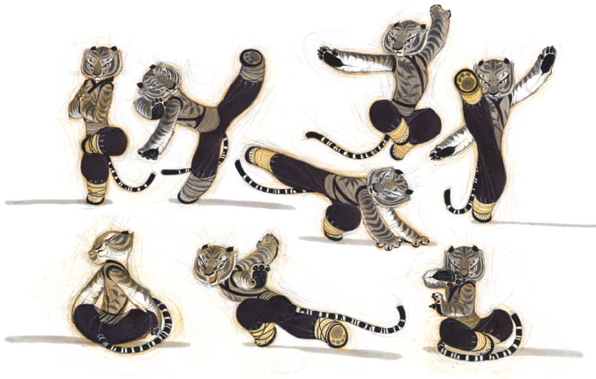 Кунг фу Панда скетч