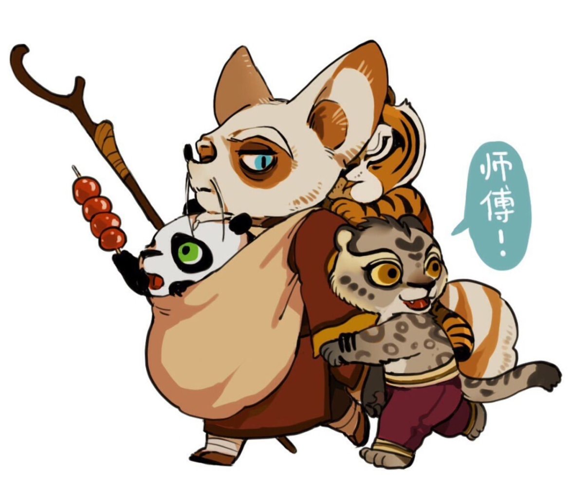 Тай Лунг и Шифу арт