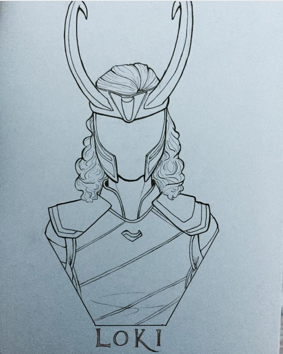 Скетч Локи Лафейсон