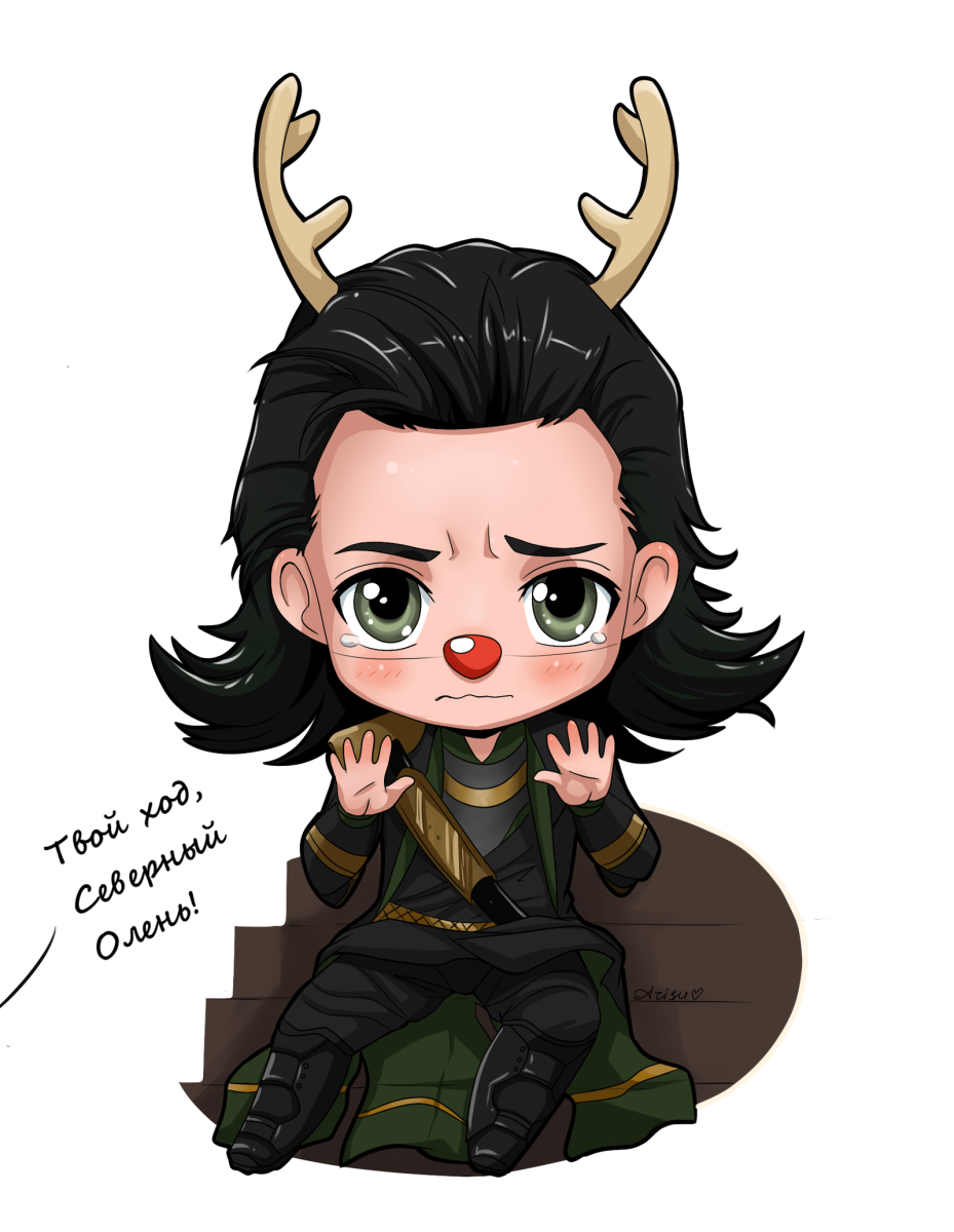 Локи Марвел для срисовки