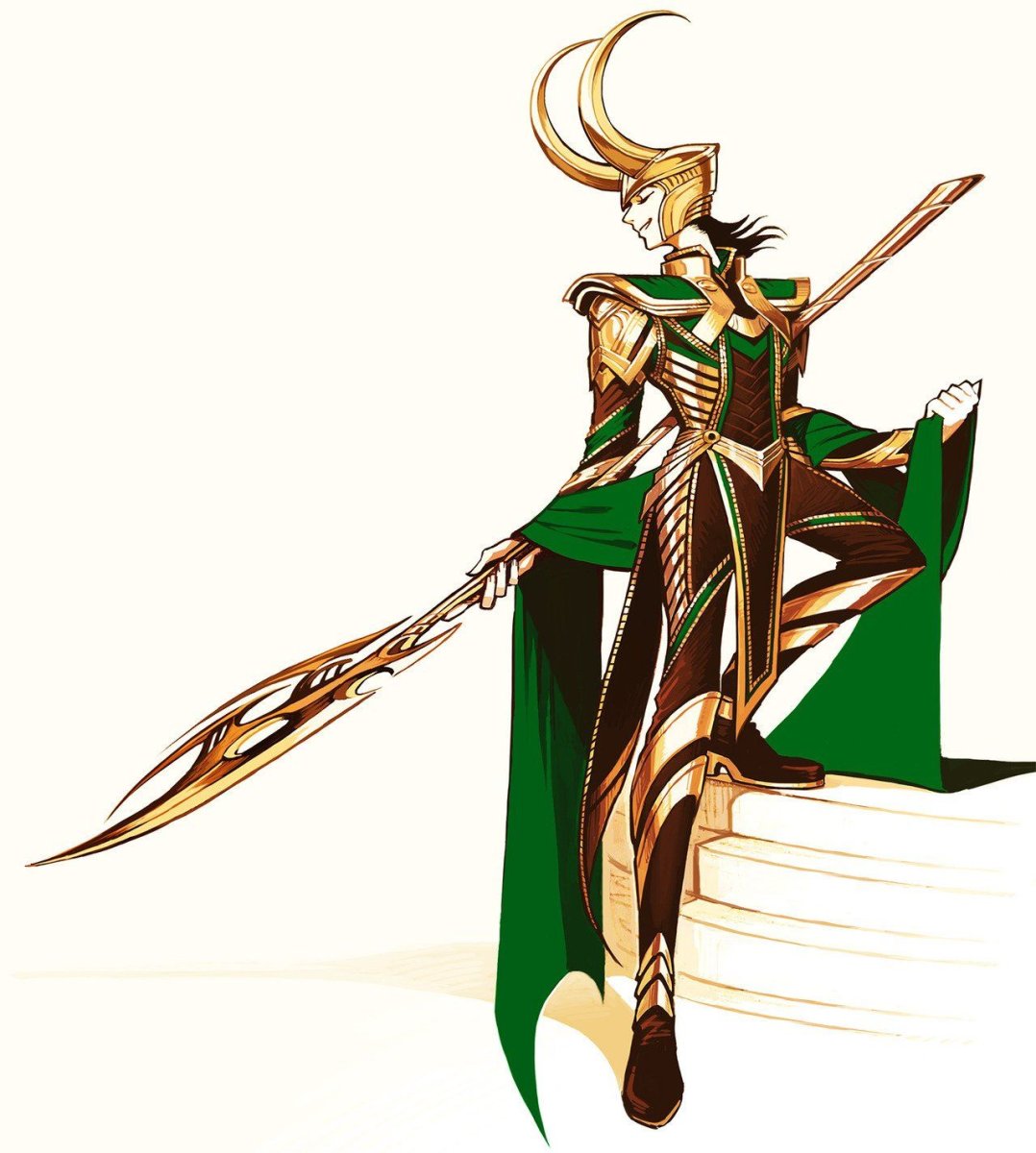 Скетч Локи Лафейсон