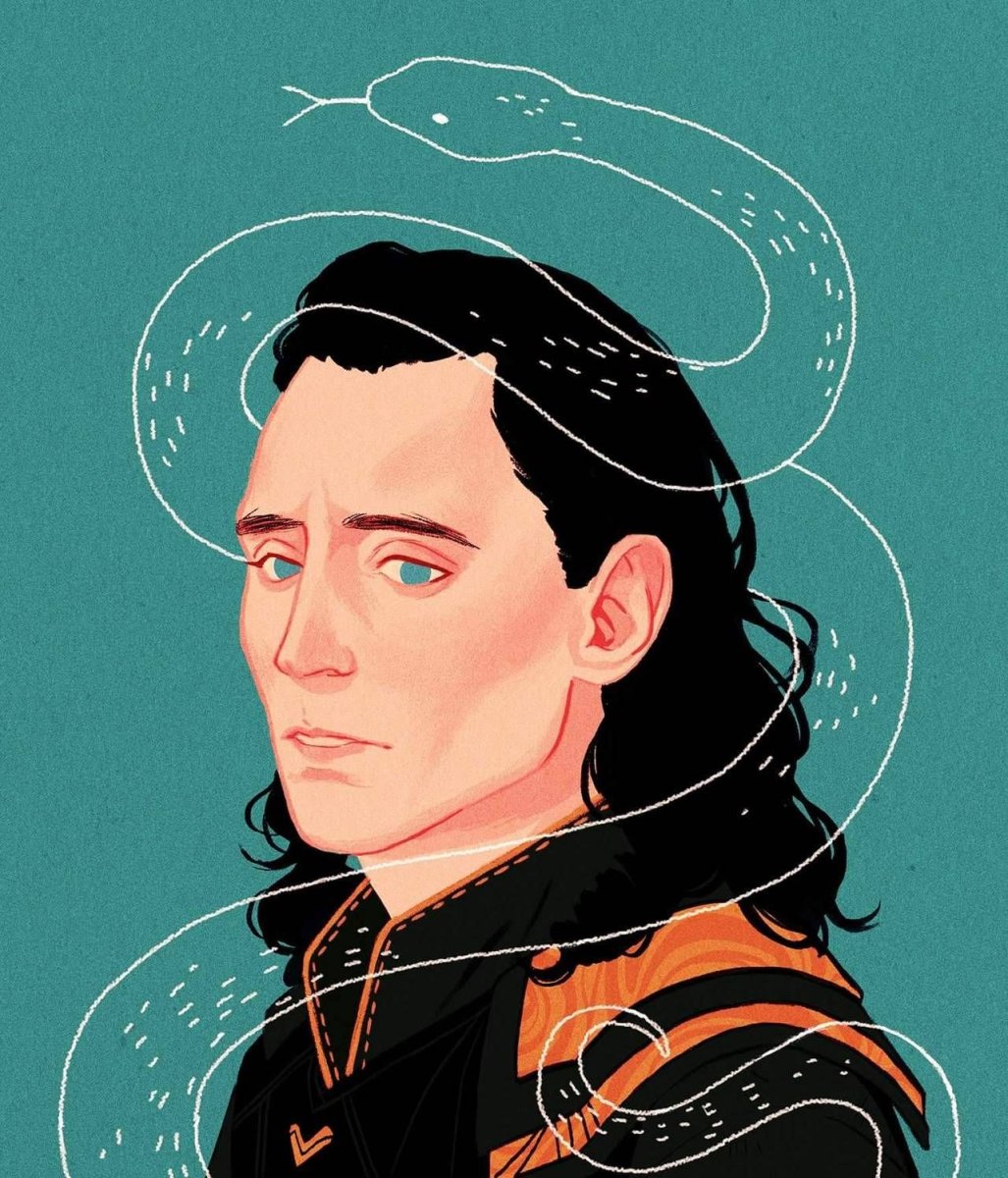 Скетч Локи Лафейсон