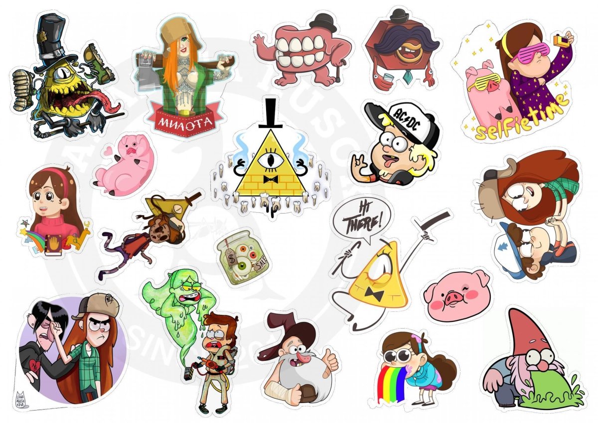 Стикерпаки графити Фолз