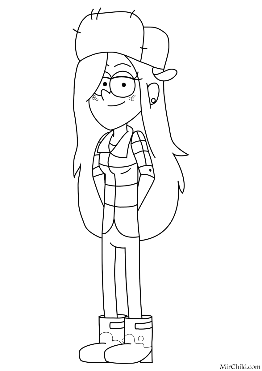 Раскраска внди из гравитиволс