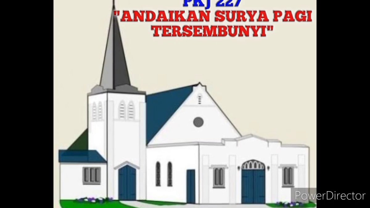 Церковь протестантская нарисованная