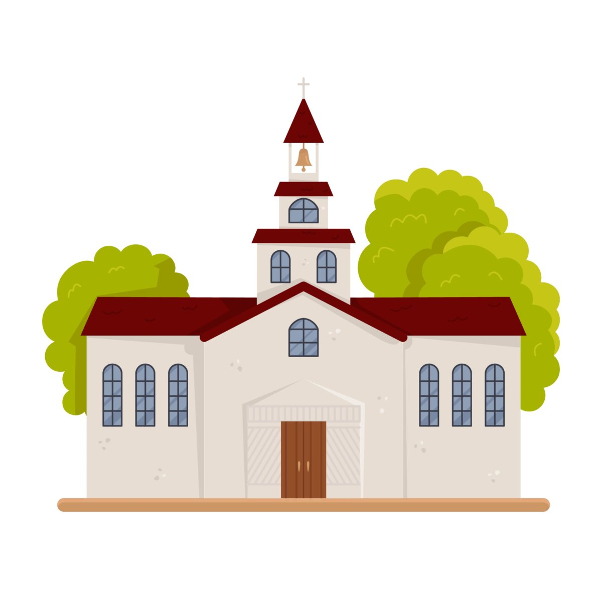 Католический храм рисунок