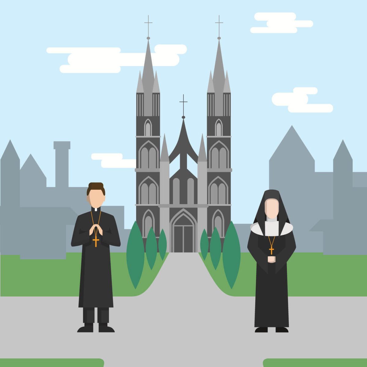 Католическая Церковь вектор