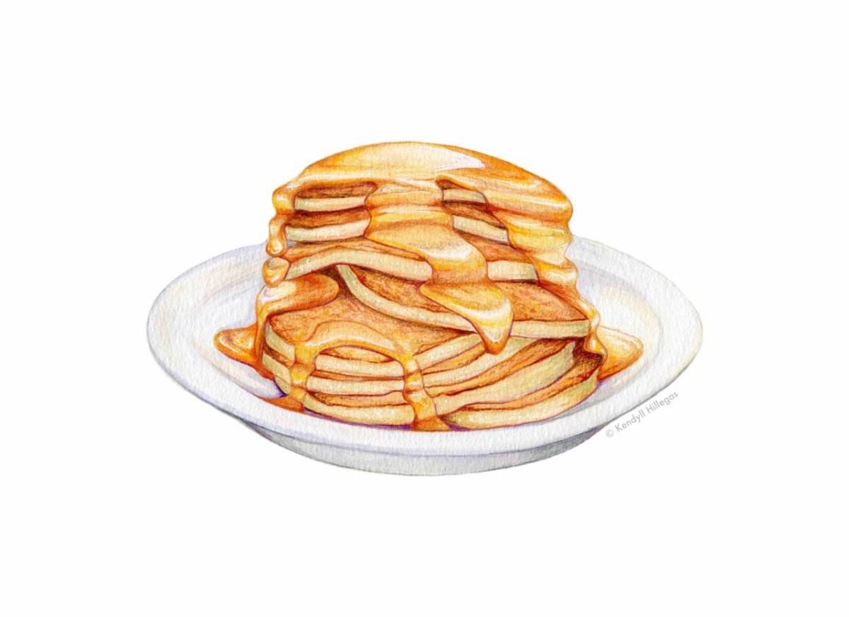 Нарисовать панкейки