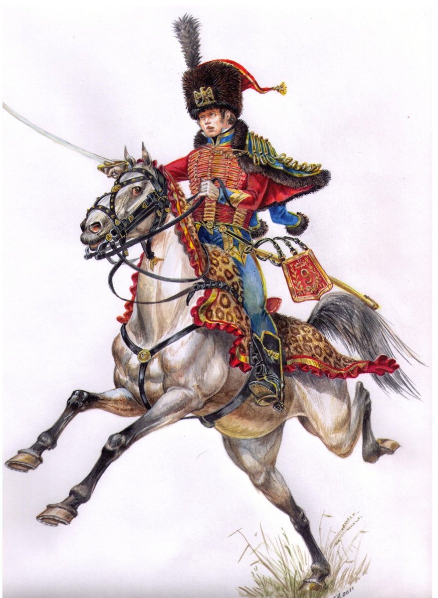 Французские гусары 1812 униформа