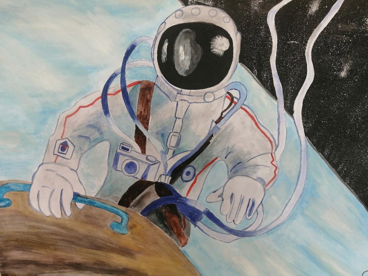 Первый полет в космос рисунок. 12 Апреля день космонавтики. Рисунок ко Дню космонавтики. Картина космонавт. День космонавтики арт.