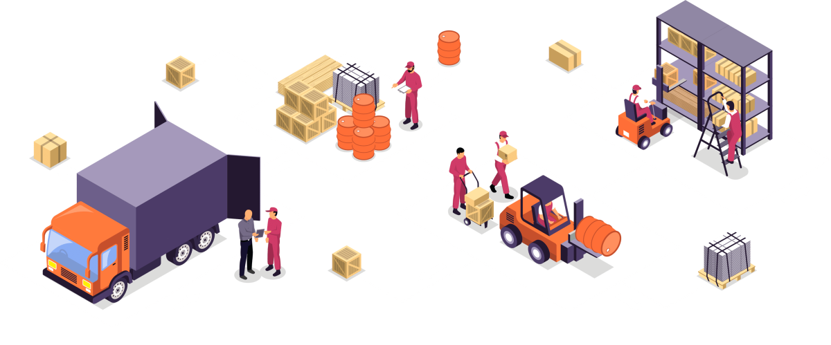 Логистика иллюстрации