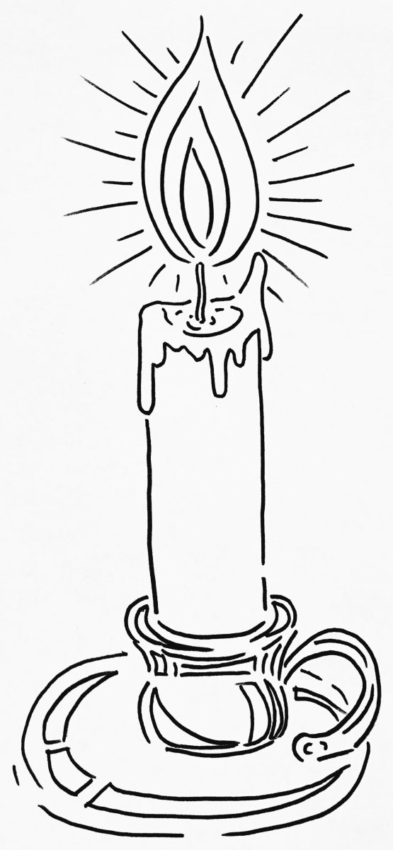 Свеча в руках рисунок