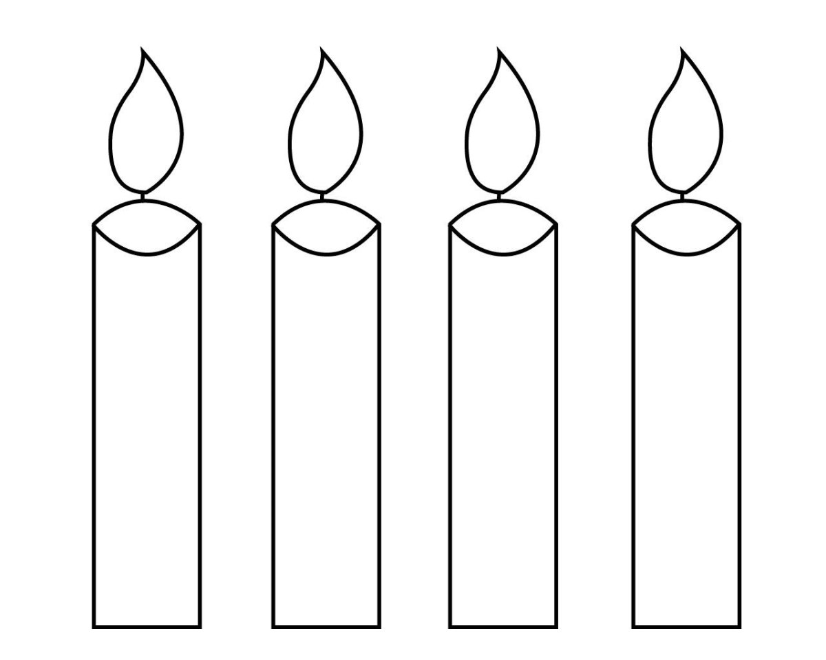 Свечка шаблон